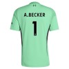 Camiseta de fútbol Liverpool A. Becker 1 Portero 2025-26 Verde Camiseta de fútbol Liverpool A. Becker 1 Portero 2025-26 Verde